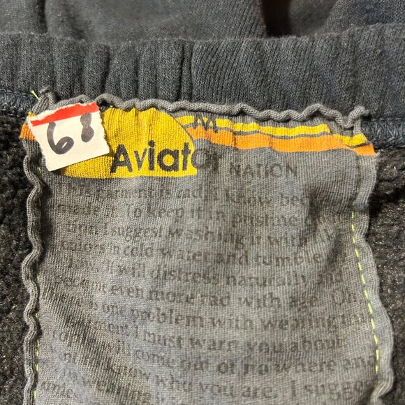 Women Aviator Nation Black Rainbow Neon 5-Striped Jogger Sweatpants M - Picture 12 of 13